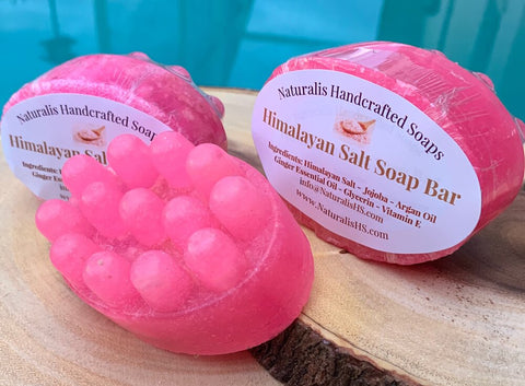 Himalayan Salt Massage Soap Bar - Exfoliate - Naturalis Handcrafted Soaps