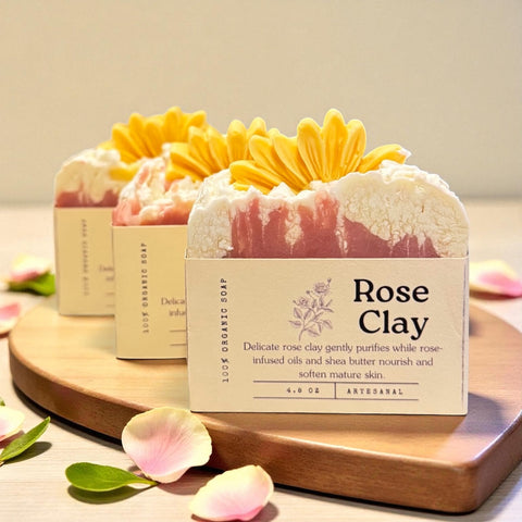 NEW Rose Clay Soap 🌻 Gentle, Nourishing, Naturally Beautiful.
