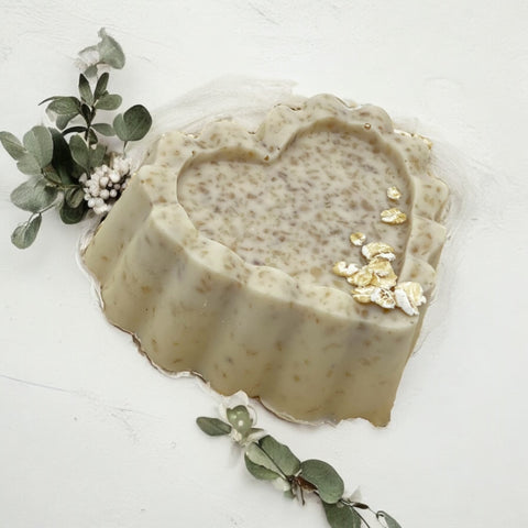 Oatmeal Honey Heart Soap