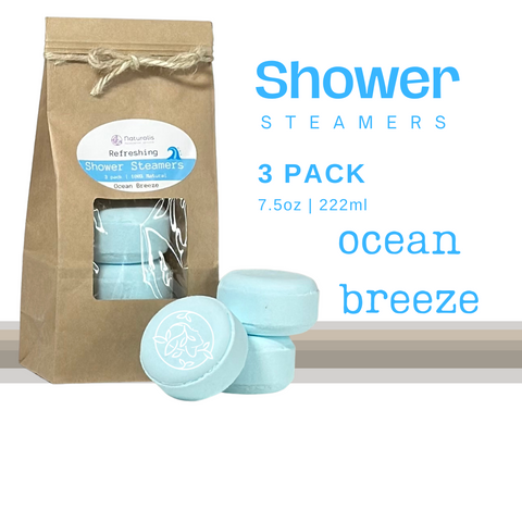 Shower Steamers Ocean Breeze - Refreshing<br< 3 Pack