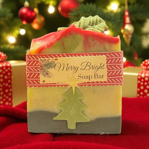 Merry Bright Soap Bar 🎄A cheerful holiday blend to brighten your season.