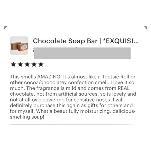 Chocolate Soap Bar Moisturizer