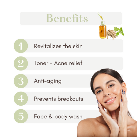 Tea Tree & Ashwagandha Acne relief - Toner - Naturalis Handcrafted Soaps