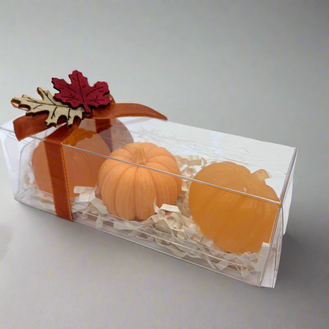 Set of 3 Mini Pumpkin Spice Soaps - Naturalis Handcrafted Soaps
