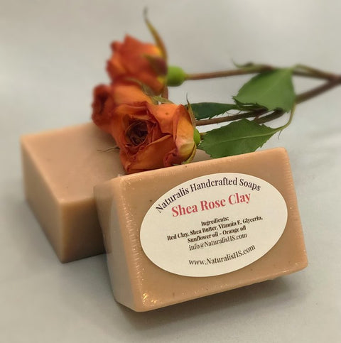 Rose Clay Soap Bar - Detox, Acne relief