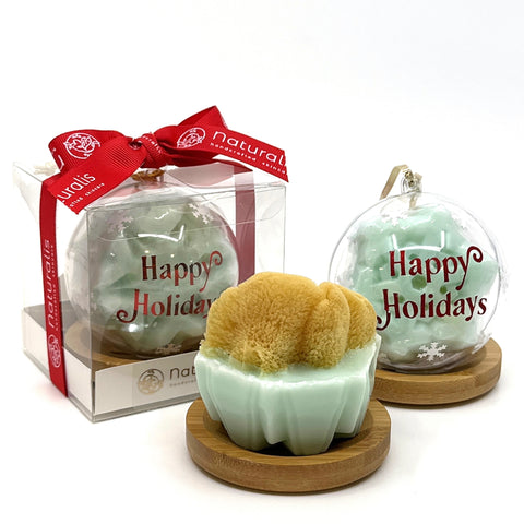Donkey Milk Holiday Box  + Bamboo Soap Dish - Naturalis Handcrafted Soaps