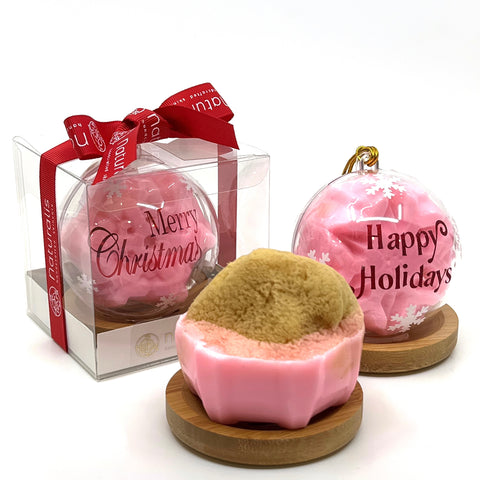 Rosehip Holiday Box  + Bamboo Soap Dish - Naturalis Handcrafted Soaps